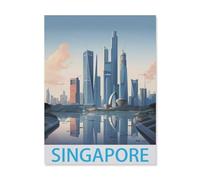 Jigsaw Puzzle 1000 Piece，Singapore，Classic Puzzle DIY Kit Paper Toy Unique Gift Home Decor（50x70cm）-FH56