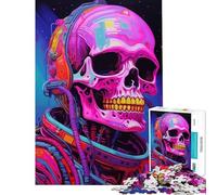 Jigsaw Puzzle 1000 Piece Skeleton Astronaut No. Help The Brain Exercise Stress Reliever Hands-on Game Suitable for People Aged 14 And Above (50x75cm)