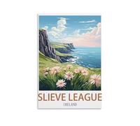 Jigsaw Puzzle 1000 Piece，Slieve League Ireland Posters Jigsaw Puzzles 1000 Pieces for Adults Painting Puzzle 1000 Pieces DIY Challenging Puzzles for Adults 70x50cm
