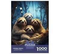 Jigsaw Puzzle 1000 Piece Sloths in The Rainforest Puzzles for Adults Brain Teaser Game But Fun And Humorous Deal As Gifts for The Whole Family 70x50cm/1000pcs
