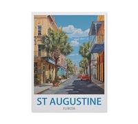 Jigsaw Puzzle 1000 Piece，St Augustine Florida，Adult Puzzle DIY Kit Paper Puzzle Modern Home Decor Unique Gift（50x70cm）-EE47