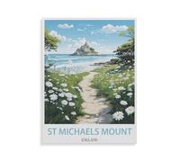 Jigsaw Puzzle 1000 Piece，St. Michael's Mount England，Classic Puzzle DIY Kit Paper Toy Unique Gift Home Decor（38x26cm）-HE77
