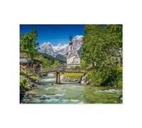 Jigsaw Puzzle 1000 Piece，St. Sebastian in Ramsau, Berchtesgaden National Park, Germany，Classic Puzzle Adult Puzzle DIY Kit Paper Toy Unique Gift Modern Home Decor（38x26cm）-E59