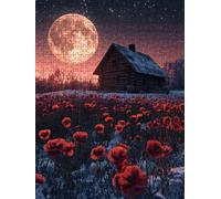 Jigsaw Puzzle 1000 Piece, Starry Sky And Moon Puzzles for Adults 1000, Jigsaw Puzzle Games Classic Educational, Wooden Puzzles, The Impossible Challenge, for Home Wall Decoration Gift BXHZW1-961
