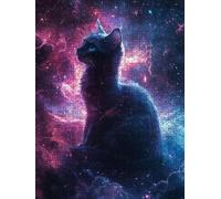 Jigsaw Puzzle 1000 Piece, Starry Sky Cat Puzzles for Adults 1000, Jigsaw Puzzle Games Classic Educational, Wooden Puzzles, The Impossible Challenge, for Home Wall Decoration Gift BXHZW1-949