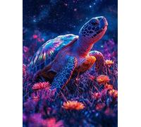 Jigsaw Puzzle 1000 Piece, Starry Sky Turtle Puzzles for Adults 1000, Jigsaw Puzzle Games Classic Educational, Wooden Puzzles, The Impossible Challenge, for Home Wall Decoration Gift BXHZW1-957