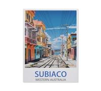 Jigsaw Puzzle 1000 Piece，Subiaco vintage travel poster，paper Jigsaw Puzzle for Kids Adult, Puzzle Game Toys Gift for Wall Decoration（50x70cm）-BB90