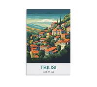 Jigsaw Puzzle 1000 Piece，Tbilisi Georgia Posters Classic Puzzle Kids Puzzle Challenging And Difficult Puzzles for Adults And Teens 52x38cm