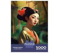 Jigsaw Puzzle 1000 Piece The Geishas Charm Puzzles for Adults Relax Games Stress Reliever Deal As Gifts for The Whole Family 70x50cm/1000pcs