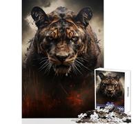 Jigsaw Puzzle 1000 Piece The Golden Predator Adult Jigsaw Puzzles Hand Speed Race Help The Brain Exercise Beautiful Design Game (38x52cm)