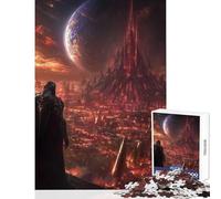 Jigsaw Puzzle 1000 Piece The Last Watch Over A Fallen World Anti-Stress Toys Great Gift for Games for Educational Game Artists Collection, Fine Art Size 38x26cm