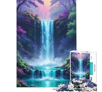 Jigsaw Puzzle 1000 Piece The Secret Waterfall Oasis Fun Activities at Home Hand Speed Race Educational Games for 14+ Puzzle Game Offered (38x26cm)