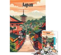 Jigsaw Puzzle 1000 Piece Timeless Japan Streets Help The Brain Exercise Home Decoration Family Game for 14+ Puzzle Game Offered (38x26cm)
