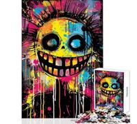 Jigsaw Puzzle 1000 Piece Vibrant Smiles Crazy Vibes Impossible Game Family Activities Educational Toy Unique Birthday And Xmas Gifts (50x75cm)