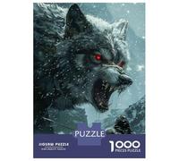 Jigsaw Puzzle 1000 Piece Viking Fenrir Wolf Puzzles for Adults Relax Games Stress Reliever Deal As Gifts for The Whole Family 52x38cm/1000pcs