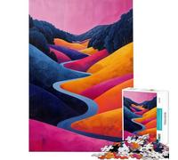 Jigsaw Puzzle 1000 Piece Vivid Valleys Help The Brain Exercise Stress Reliever Hands-on Game Suitable for People Aged 14 And Above (50x75cm)