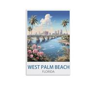 Jigsaw Puzzle 1000 Piece West Palm Beach Florida Puzzle 1000 Pieces Wood Puzzle Adult Children'S Educational Toy Family Decompression Game 50x70cm
