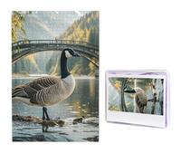 Jigsaw Puzzle 1000 Piece Wild Goose by the Bridge Puzzles for Adults Custom Puzzles from Photos Personalized Picture Wooden Puzzle Gifts for Family Wedding Birthdays Anniversaries