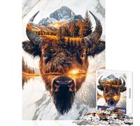 Jigsaw Puzzle 1000 Piece Wild Spirit of The Prairie Educational Game Analysis And Logic Anti-Stress Toys Unique Birthday And Xmas Gifts (50X75cm)