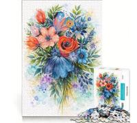 Jigsaw Puzzle 1000 Piece Wildflowers Hands-on Game Train Your Brain And Hands Unique Birthday And Xmas Gifts 38x52cm