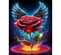 Jigsaw Puzzle 1000 piece,Winged Rose Puzzles for Adults,Educational Game Challenge Toy 1000 Pieces DIY puzzles Family Decoration puzzle