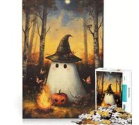 Jigsaw Puzzle 1000 Piece Witch Hat And Wisp Hands-on Game Train Your Brain And Hands Unique Birthday And Xmas Gifts 50x75cm