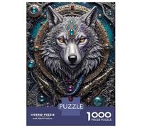 Jigsaw Puzzle 1000 Piece Wolf Engine Portrait Puzzles for Adults Relax Games Stress Reliever Deal As Gifts for The Whole Family 70x50cm/1000pcs