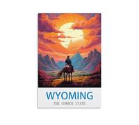 Jigsaw Puzzle 1000 Piece，Wyoming The Cowboy State Classic Puzzle Kids Puzzle Challenging And Difficult Puzzles for Adults And Teens 52x38cm