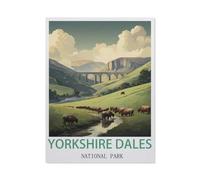 Jigsaw Puzzle 1000 Piece，Yorkshire Dales National Park，Classic Puzzle Adult Puzzle DIY Kit Paper Toy Unique Gift Modern Home Decor（38x26cm）-DJ37
