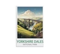 Jigsaw Puzzle 1000 Piece，Yorkshire Dales National Park Posters Jigsaw Puzzles 1000 Pieces for Adults Painting Puzzle 1000 Pieces DIY Challenging Puzzles for Adults 38x26cm
