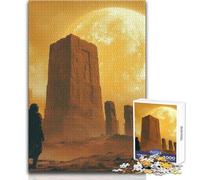 Jigsaw Puzzle 1000 Pieces A Lone Astronaut Discovering An Ancient, Magical Stonehenge on A Mysterious, Pla Toy Intellectual Game Learning Educational Secret Santa Gifts Size 50x75cm