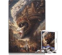 Jigsaw Puzzle 1000 Pieces A Masquerade Beyond Reality Toy Intellectual Game Learning Educational Secret Santa Gifts Size 38x52cm