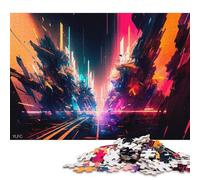 Jigsaw Puzzle 1000 Pieces Abstract Digital Art Square Puzzles for Adults And Wooden Puzzles Home Decoration Puzzle Toys 1000pcs (75x50cm)