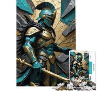 Jigsaw Puzzle 1000 Pieces Abstract Paladin Warrior Challenging To Complete But Fun And Humorous Toy Wall Decor for And 14 Years And over (38x52cm)