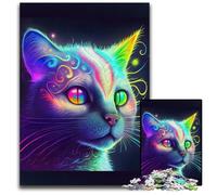 Jigsaw Puzzle 1000 Pieces Abstract Psychedelic Cat_178278b - 副本 (2) - 副本 - 副本 Jigsaw Puzzles for Adults Relaxing Entertainment, Home Decor 1000 PCS