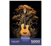 Jigsaw Puzzle 1000 Pieces Acoustic Guitar Tree Life Puzzles for Adults Toy Wall Decor Hand Speed Race Deal As Gifts for The Whole Family 38x26cm/1000pcs