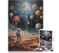 Jigsaw Puzzle 1000 Pieces Alien Architecture No Toy Intellectual Game Learning Educational Secret Santa Gifts Size 38x52cm