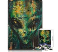 Jigsaw Puzzle 1000 Pieces Alien Art LXII Toy Intellectual Game Learning Educational Secret Santa Gifts Size 38x52cm