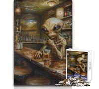 Jigsaw Puzzle 1000 Pieces Alien Irish Pub Toy Intellectual Game Learning Educational Secret Santa Gifts Size 38x52cm