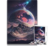 Jigsaw Puzzle 1000 Pieces Alien Planet Landscape Toy Intellectual Game Learning Educational Secret Santa Gifts Size 38x52cm