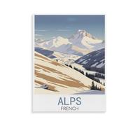 Jigsaw Puzzle 1000 Pieces，Alps French，Paper Children Toys Decompression Game26x38cm-W33