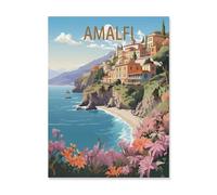 Jigsaw Puzzle 1000 Pieces，Amalfi Coast Italy，paper Children Toys Decompression Game（38x26cm）-T61