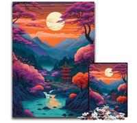 Jigsaw Puzzle 1000 Pieces Amazing Landscape Japan Impossible Jigsaw Puzzles for Adults for Home Decor Ideal Christmas & New Year Gift for Teenagers 1000 PCS(38x26cm)