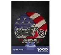 Jigsaw Puzzle 1000 Pieces American Pride Motorcycle Puzzles for Adults Toy Wall Decor Hand Speed Race Deal As Gifts for The Whole Family 70x50cm/1000pcs