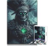 Jigsaw Puzzle 1000 Pieces Ancient Aztec Warrior Toy Intellectual Game Learning Educational Secret Santa Gifts Size 50x75cm