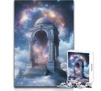 Jigsaw Puzzle 1000 Pieces Ancient Celestial Gateway Toy Intellectual Game Learning Educational Secret Santa Gifts Size 38x26cm
