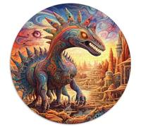 Jigsaw Puzzle 1000 Pieces Ancient Dinosaurs Cardboard Jigsaw Perfect for Christmas,Halloween,Easter,New Year (67.5x67.5cm)