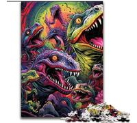Jigsaw Puzzle 1000 Pieces Ancient Dinosaurs Puzzle Made of cardboard,Brain Teaser Game, Interactive Family Game, Suitable for Ages 并不想+ 1000pcs(26x38cm)