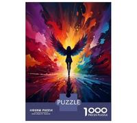 Jigsaw Puzzle 1000 Pieces Angel of Color Adult Jigsaw Puzzle Brain Teaser Game Staycation Kill Time Deal As Gifts for The Whole Family 38x26cm/1000pcs