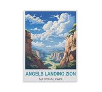 Jigsaw Puzzle 1000 Pieces，Angels Landing Zion National Park，Wooden Adult Toys Decompression Game（75x50cm）-HK4